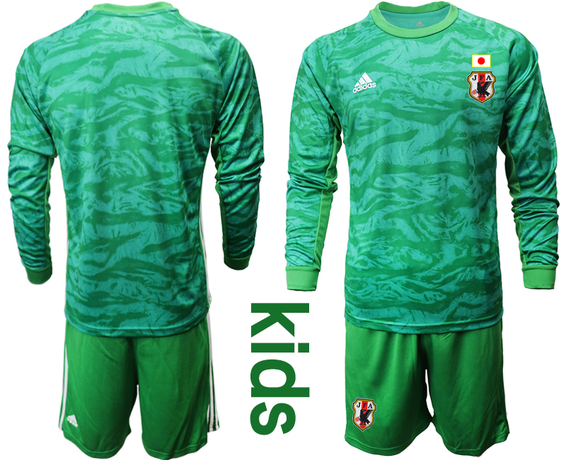 Youth 2020-2021 Season National team Japan goalkeeper Long sleeve green Soccer Jersey1->japan jersey->Soccer Country Jersey